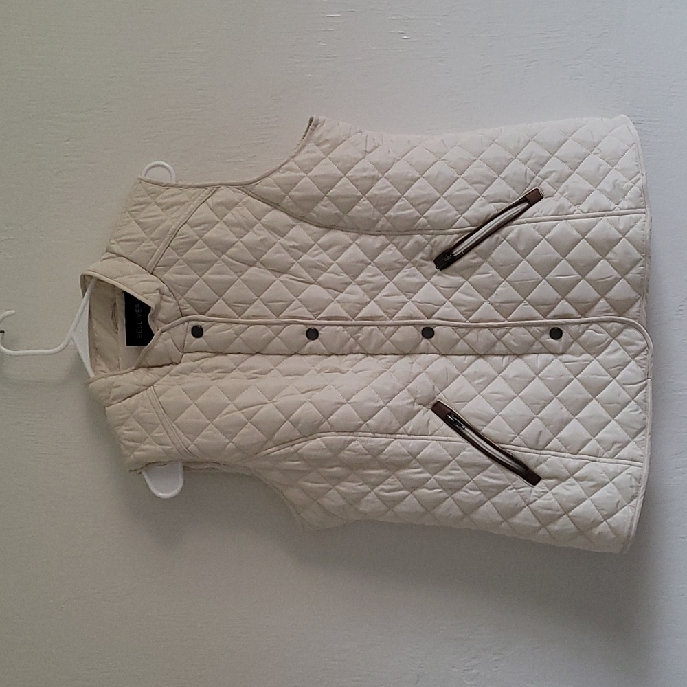 Cream Bellivera Puffer Vest